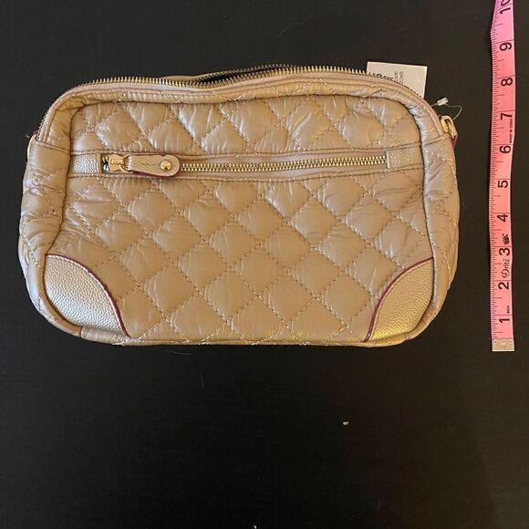 E+A NEW Quilted Disco Bag Gold With shoulder Strap - Picture 8 of 10